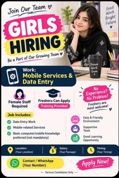 data entry and mobile service