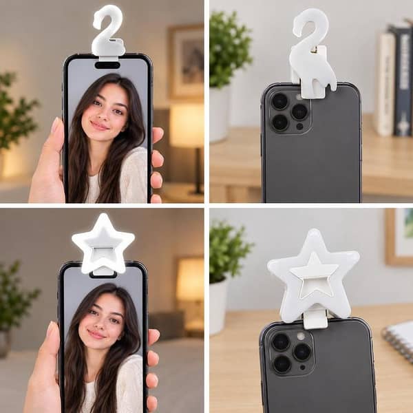 Mini Selfie LED Ring Light for Mobile – Portable Phone Light for Photos, Videos & Makeup