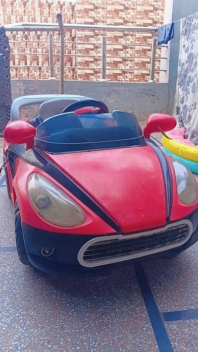 Kids Battery Car For Sale - Red Color - Lahore