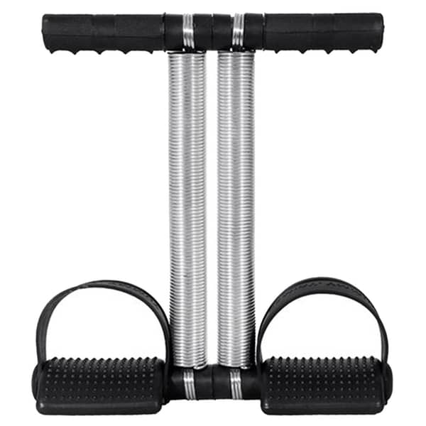 BASEIN Tummy Trimmer Belt with Double Spring Mechanism and Twister for Adjustable Core Strengthening and Waist Slimming for Men and Women