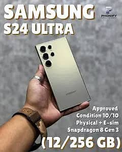 Samsung s24 ultra pta approved 12/256gb