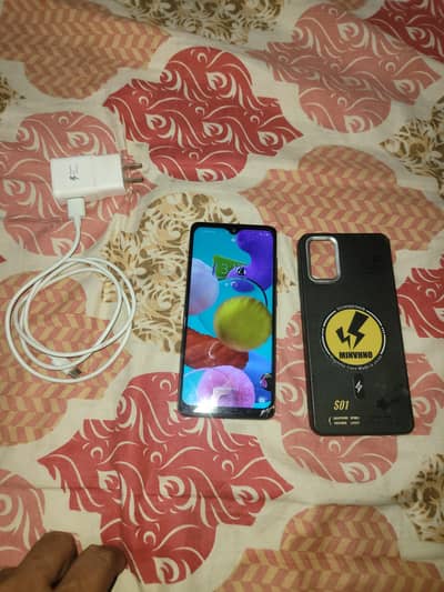 samsung A51   6-128  mobile with fast charger