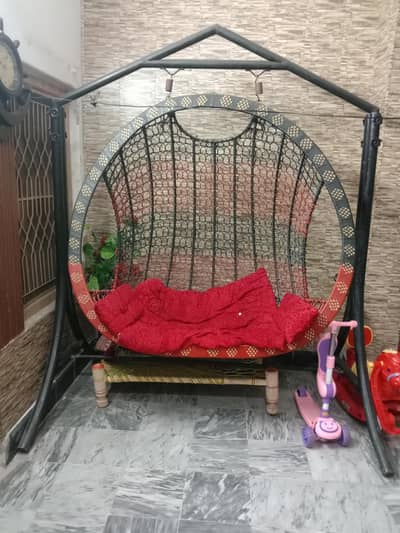 Heavy Duty Hanging Jhula / Swing Chair with Stand (Good Condition)