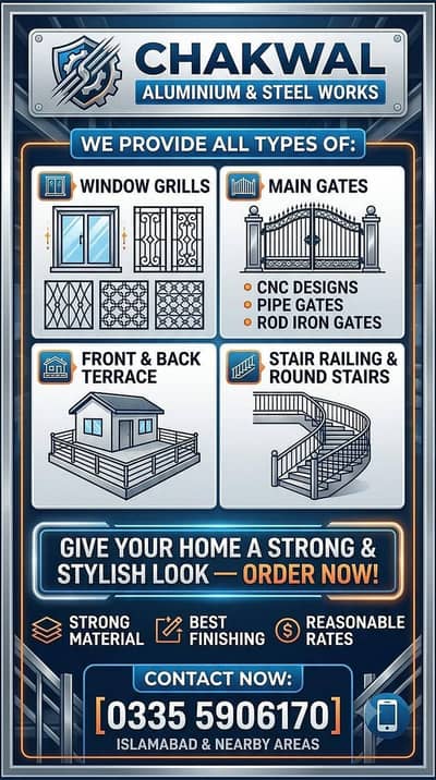 ALL TYPES OF GRILLS, SHED, WINDOWS, DOORS,IRON GATE WELDING AND REPAI