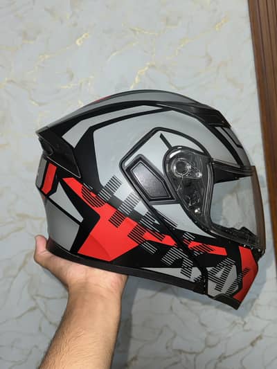 Jiekai Jk-902 red and grey graphic pattern