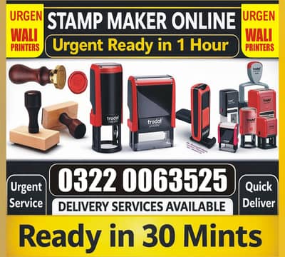 Urgent Stamp Maker Rubber Embossed Stamp Letterhead Printing Cards