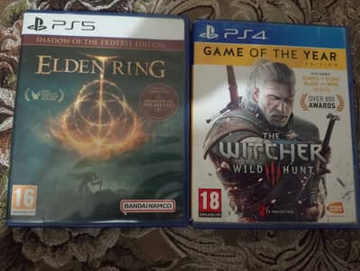 Elden Ring + Witcher 3 Discs For Sale (Used)