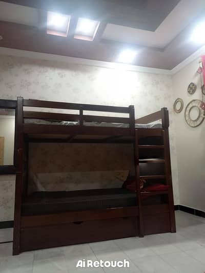 Pair of Wooden Storage Bunk Beds,excellent Condition