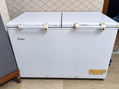 Haier double door Refrigerator.