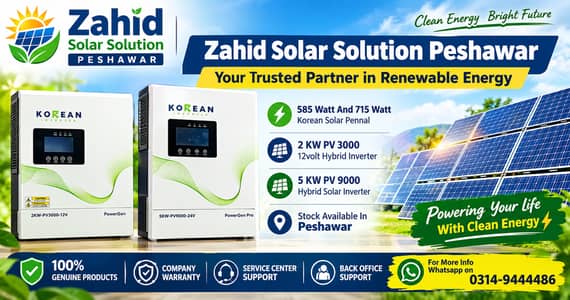 Korean Hybrid Solar and Solar pennal Stock Available ,