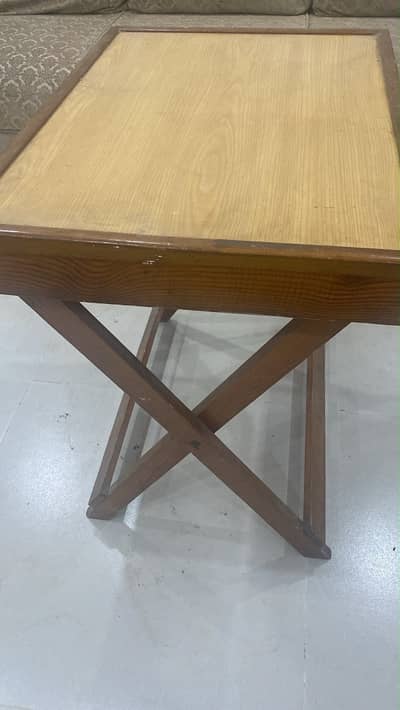 one folding table one tv trolley