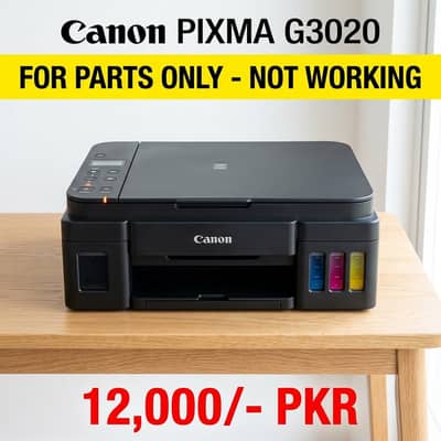 Canon PIXMA G3020 ink Tank Printer - For Parts Only