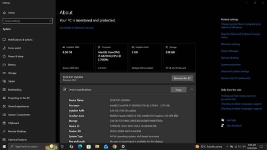 Dell Precision | Core i7 6th Gen HQ | 8gb Ram 256 SSD |
