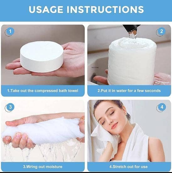 Pack Of 10 - Magic Compressed Towel Tissue