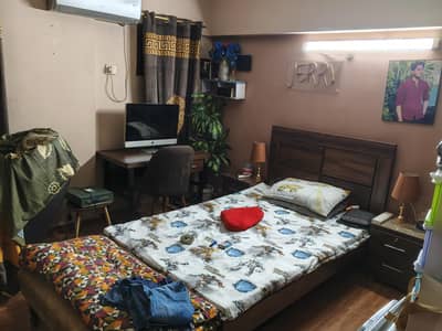 Bed with 2 side table and dressing table for sale