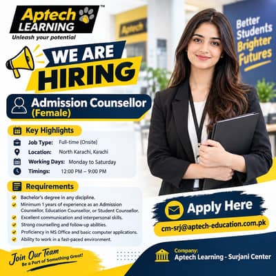Admission Counsellor (Female