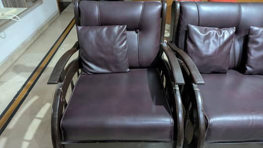 5 seater sofa. lather