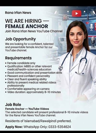 Job Opportunity  0333-5354624