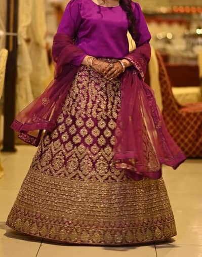 embroidered lehenga