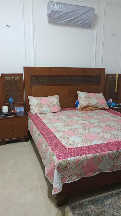 pure Wooden Bed king Size used for few months only.