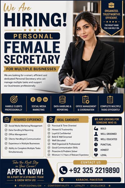 looking for female assistant