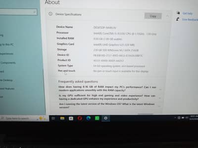 Dell core i5 8th genration latitude 7490