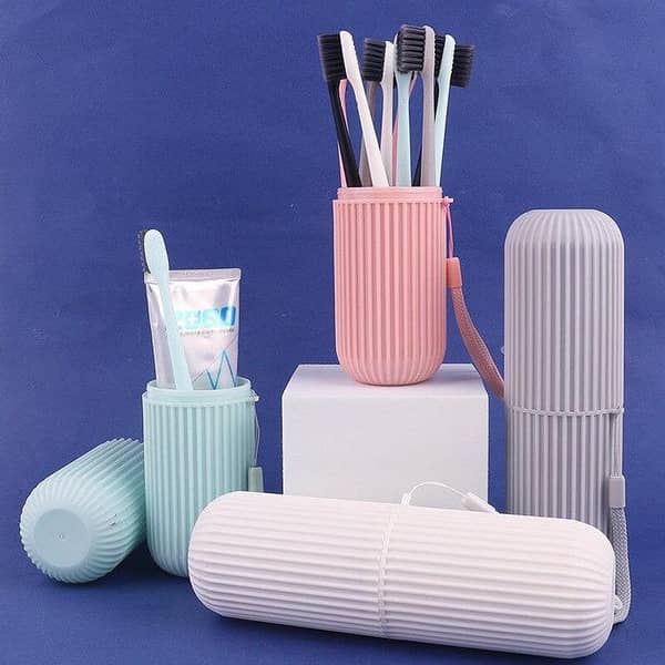 T  1Pcs Portable Toothbrush Case Toothpaste Cup Holder Protect Storage Box Travel Organizer Storage Cover Travel Toothbrush Holder Case