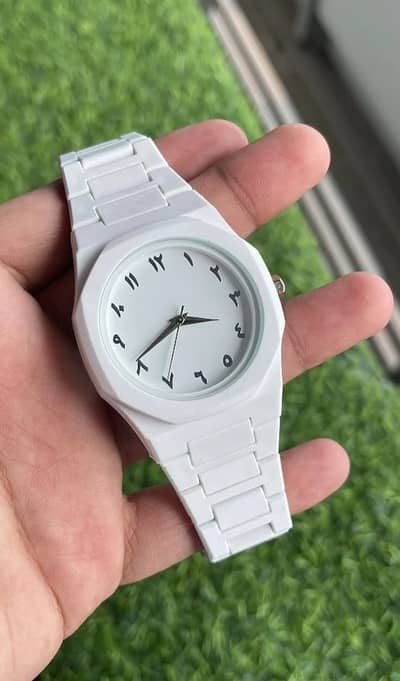 black and white arabic aura watch