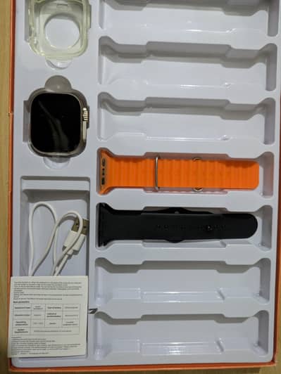 smart Touch watch with 2 straps