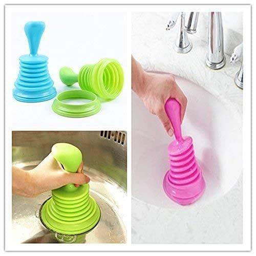 T  Bathroom Kitchen Unblock Toilet Waste Sink Dirt Clog Remover Drainer Small Pump