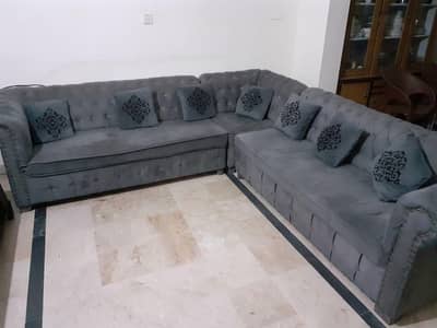 7 seater L shape sofa