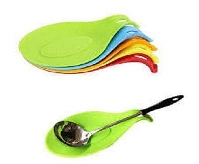 T  Silicone Spoon Rest Heat Resistant Kitchen Utensil Spatula Holder Cooking Tool
