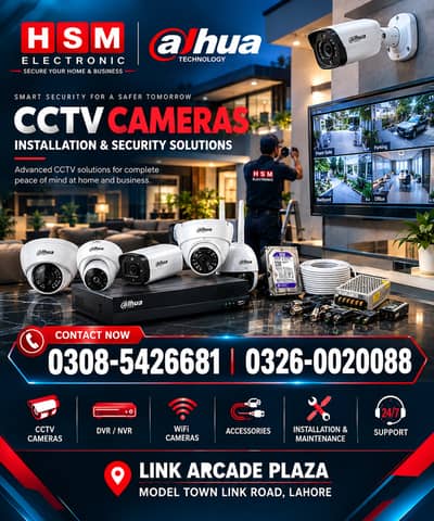 DAHUA CCTV Cameras, Accessories & Installation service HD,WiFi,DVR,NVR
