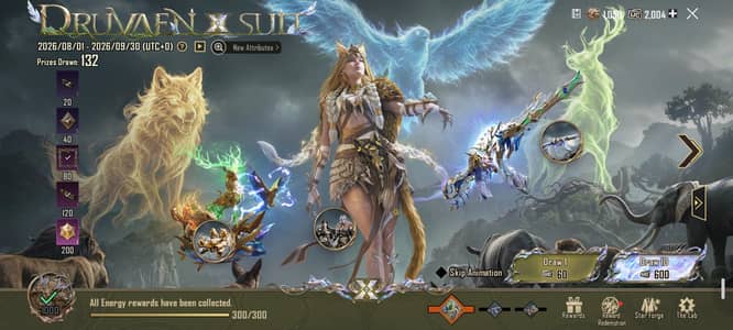 Druvaen X-Suit for sale in all 3 forms PUBGM.