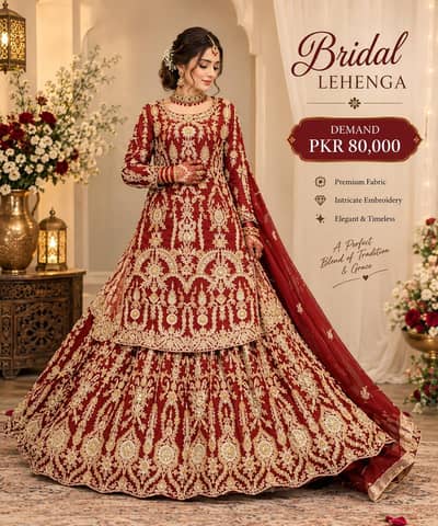 Bridal lehanga | Wedding lehanga | Barat lehanga for sale