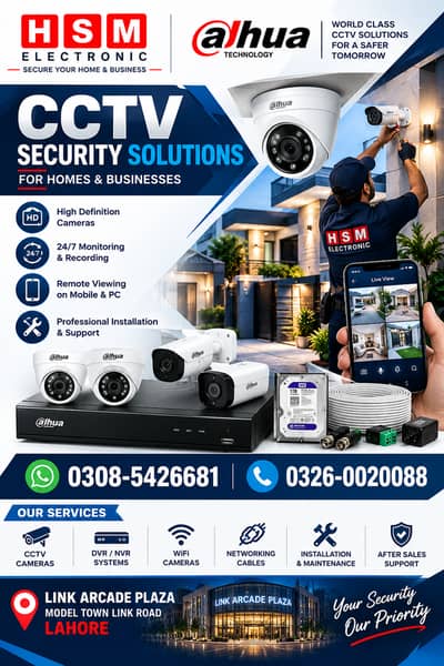 CCTV HD Camera Accessories & Installation Security Solutions Cameras