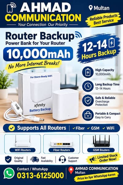 All Router Support Powerbank Avaialble