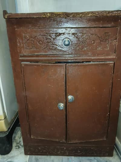 wooden small cupboard