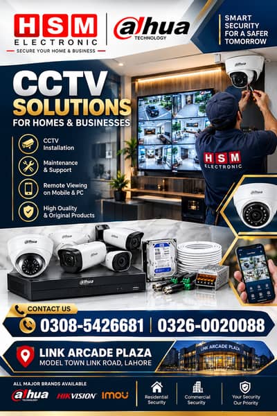 DAHUA CCTV Cameras, Accessories & Installation service HD,WiFi,DVR,NVR