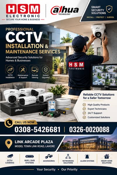 Dahua CCTV Accessories DVR,NVR, Cameras & Security Solutions Available