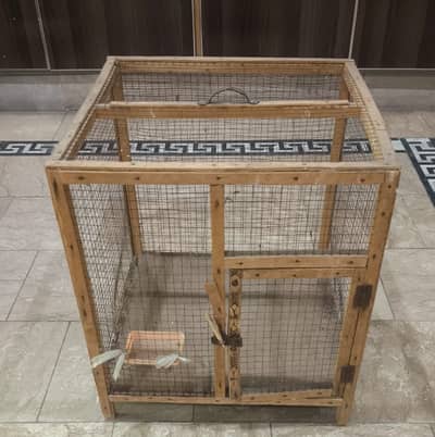 Wooden Pinjra/Cage for Birds & Small Animals, wooden made, Heavy Duty.