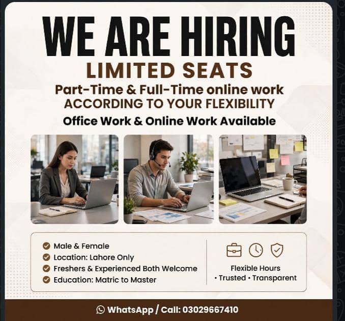 ONLINE WORK AVAILABLE 0