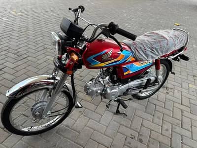 New bike Honda70 color red open letter
