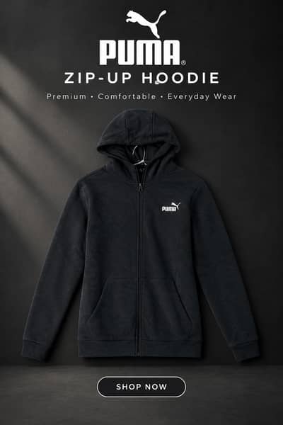 PUMA zip up hoodie ,