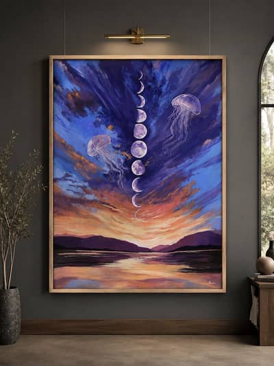 Handmade framed paintings