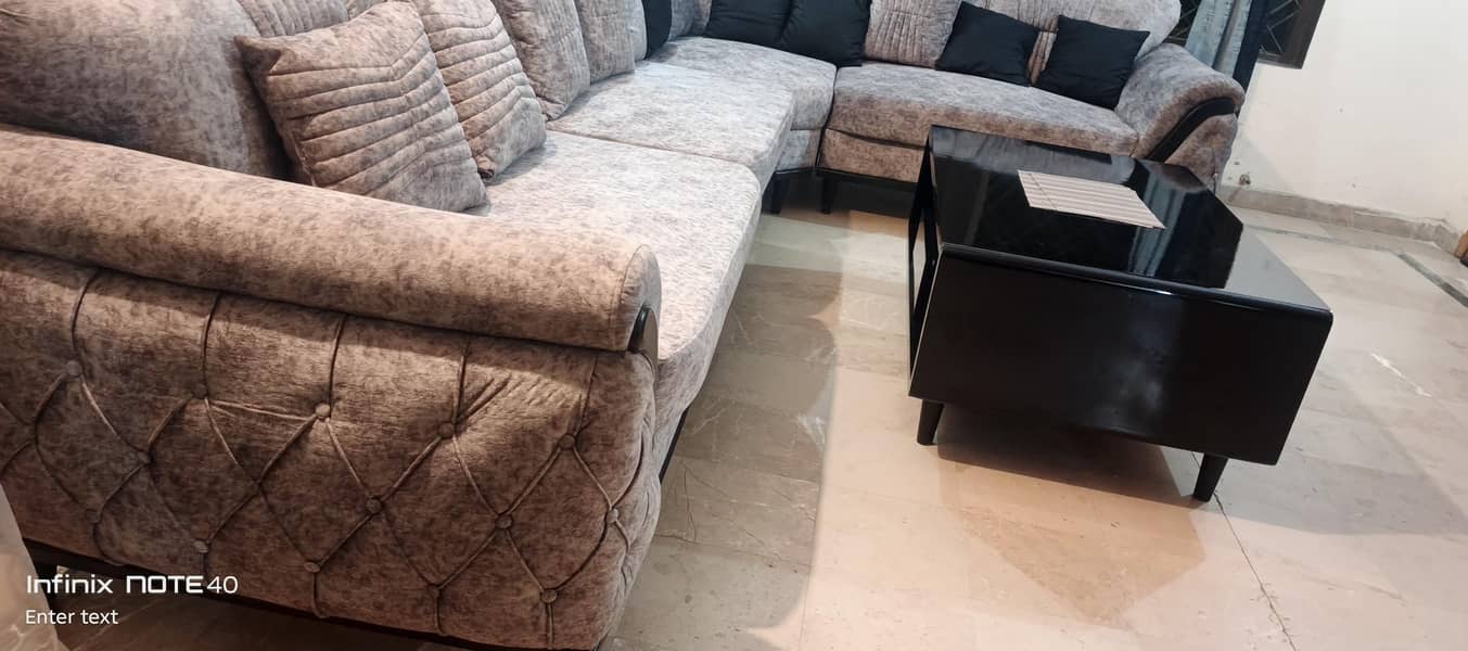 L shape sofa set 3