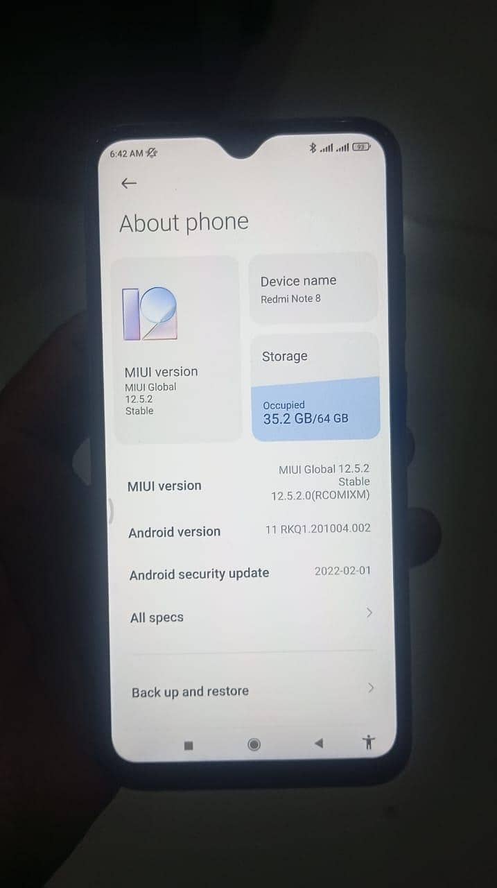 Xiaomi Redmi Note 8 0