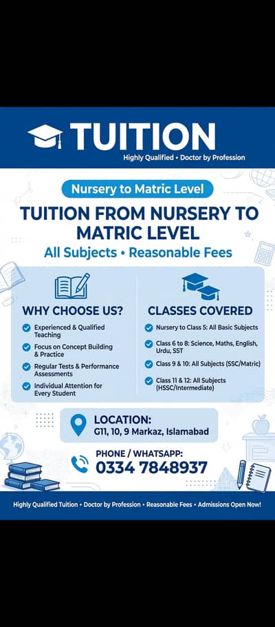For All classes and subjects.