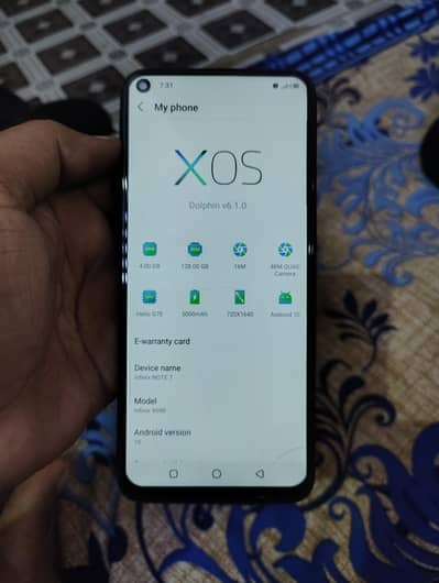 Infinix not 7 4/128 Official approved