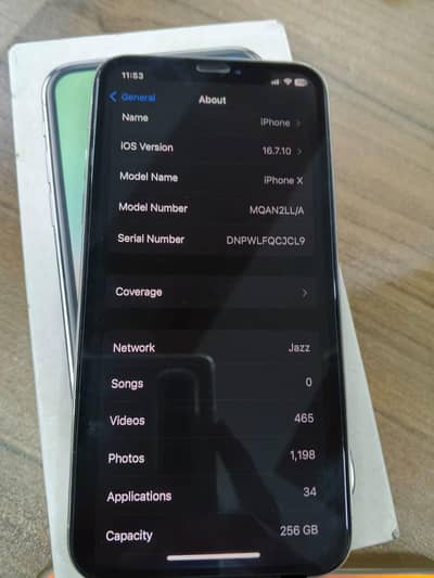 Apple iPhone X pta approved 256gb contact Whatsapp